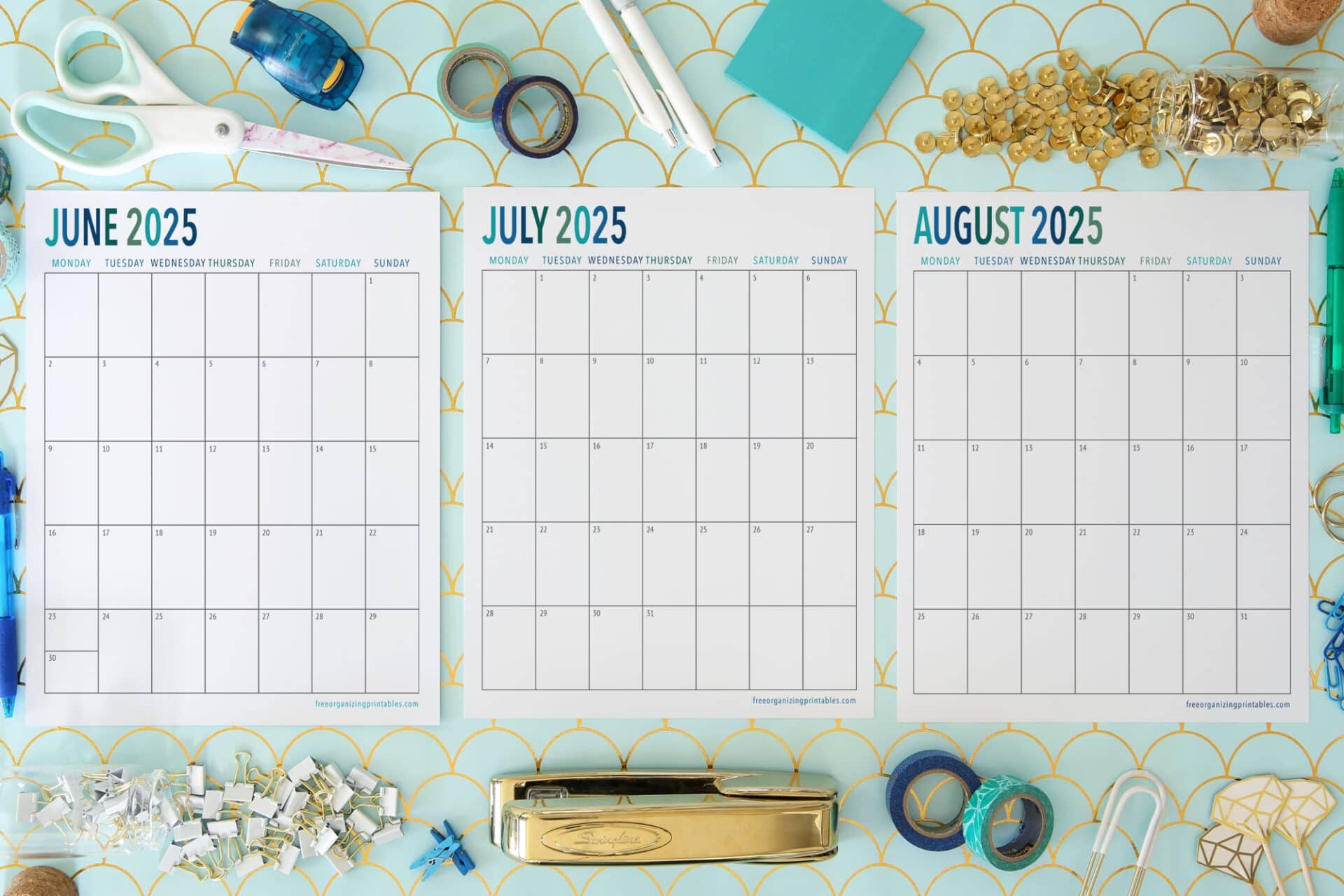 Free Printable Calendar 2025 Portrait