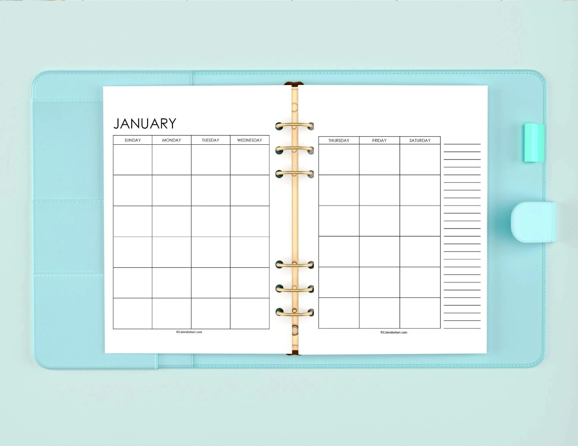 2 Page Monthly Calendars 2024 And Undated Versions CalendarKart