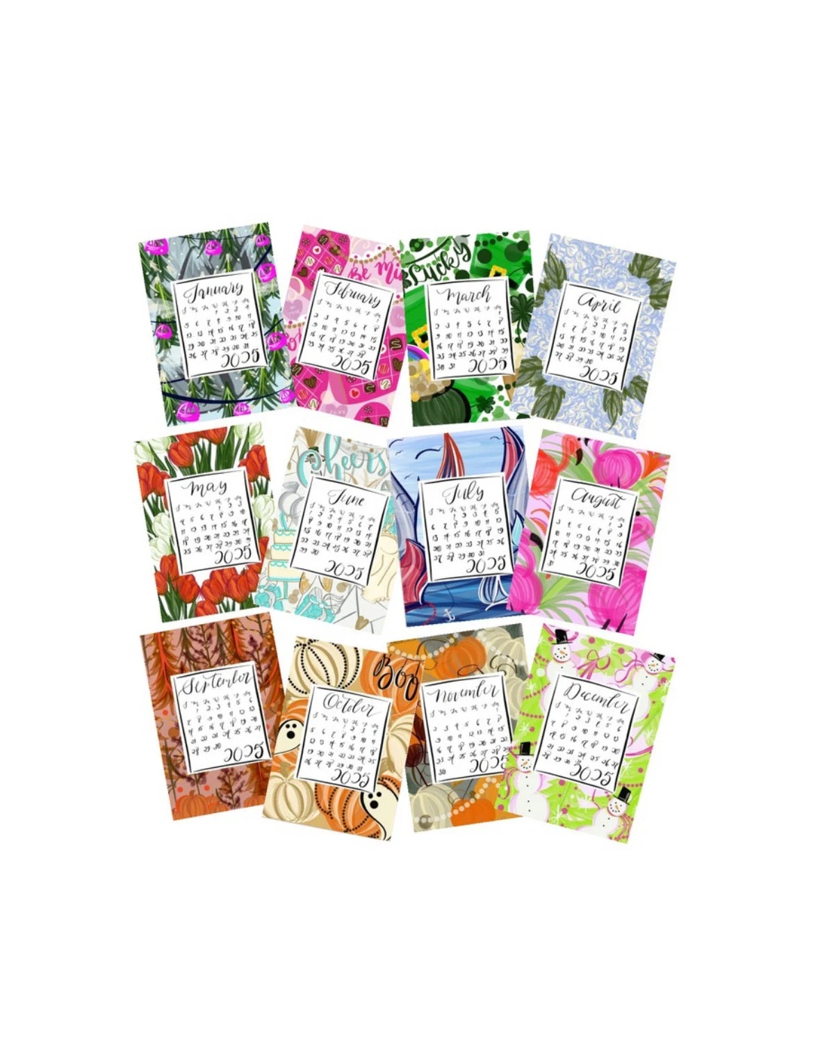 2025 Cd Calendar Template Etsy 2025 Cd Calendar Template Etsy