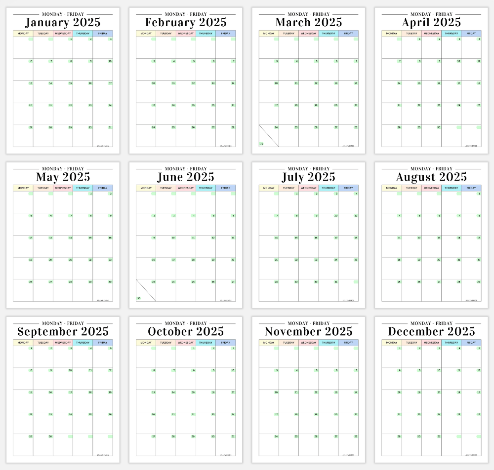 Printable Calendar Monday To Sunday