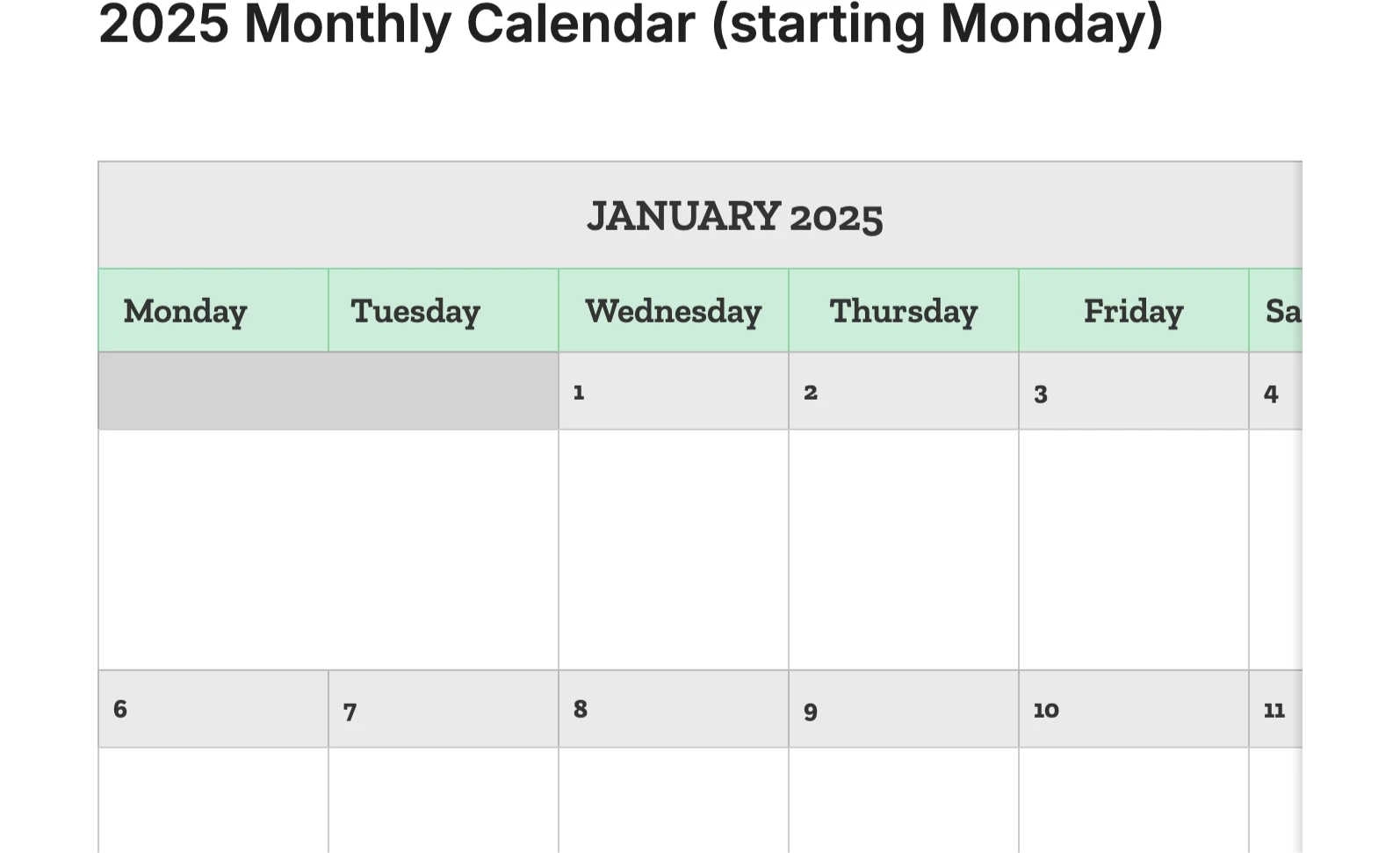 Printable Calendar For Student Assignments 2025