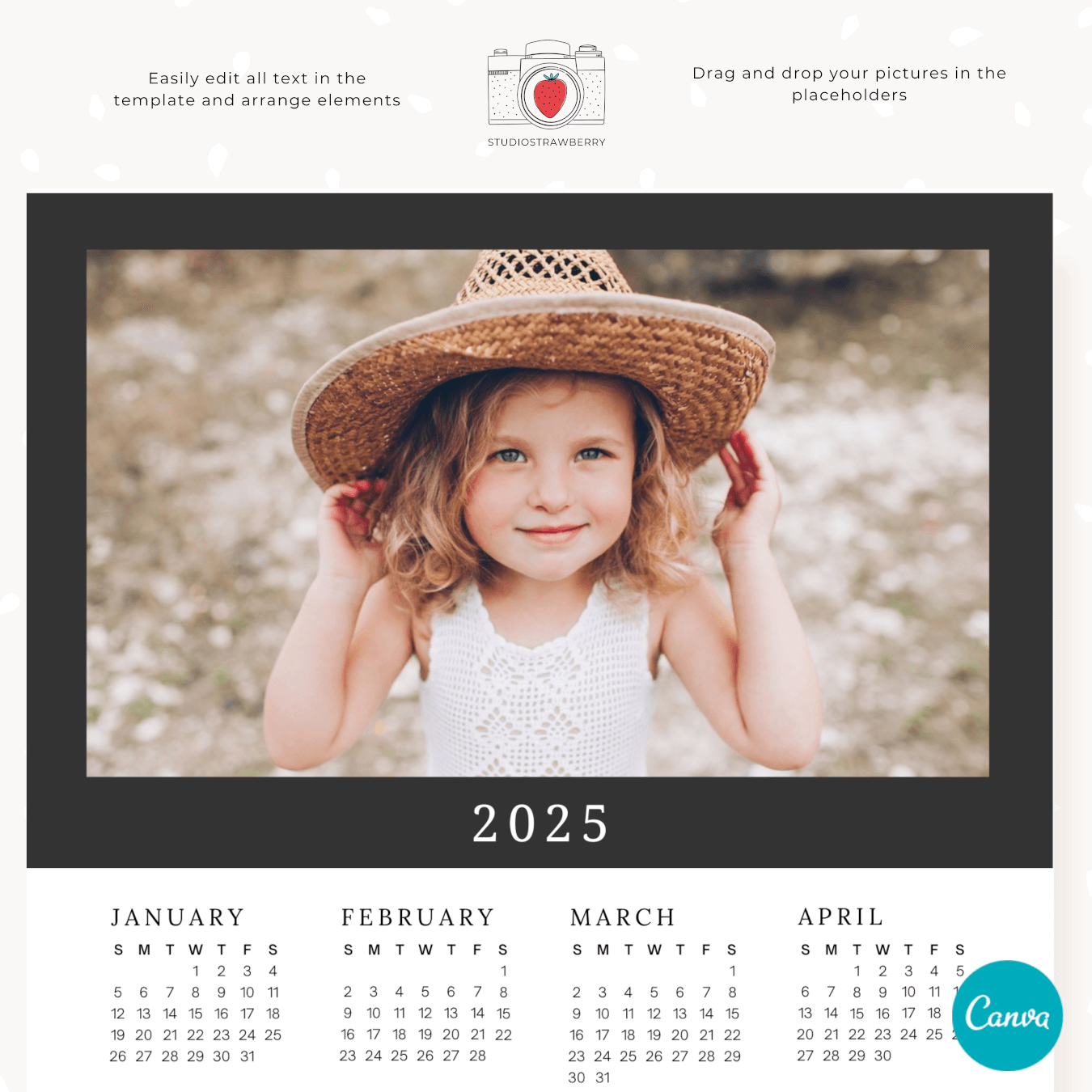 Printable 2025 Calendar For Girl