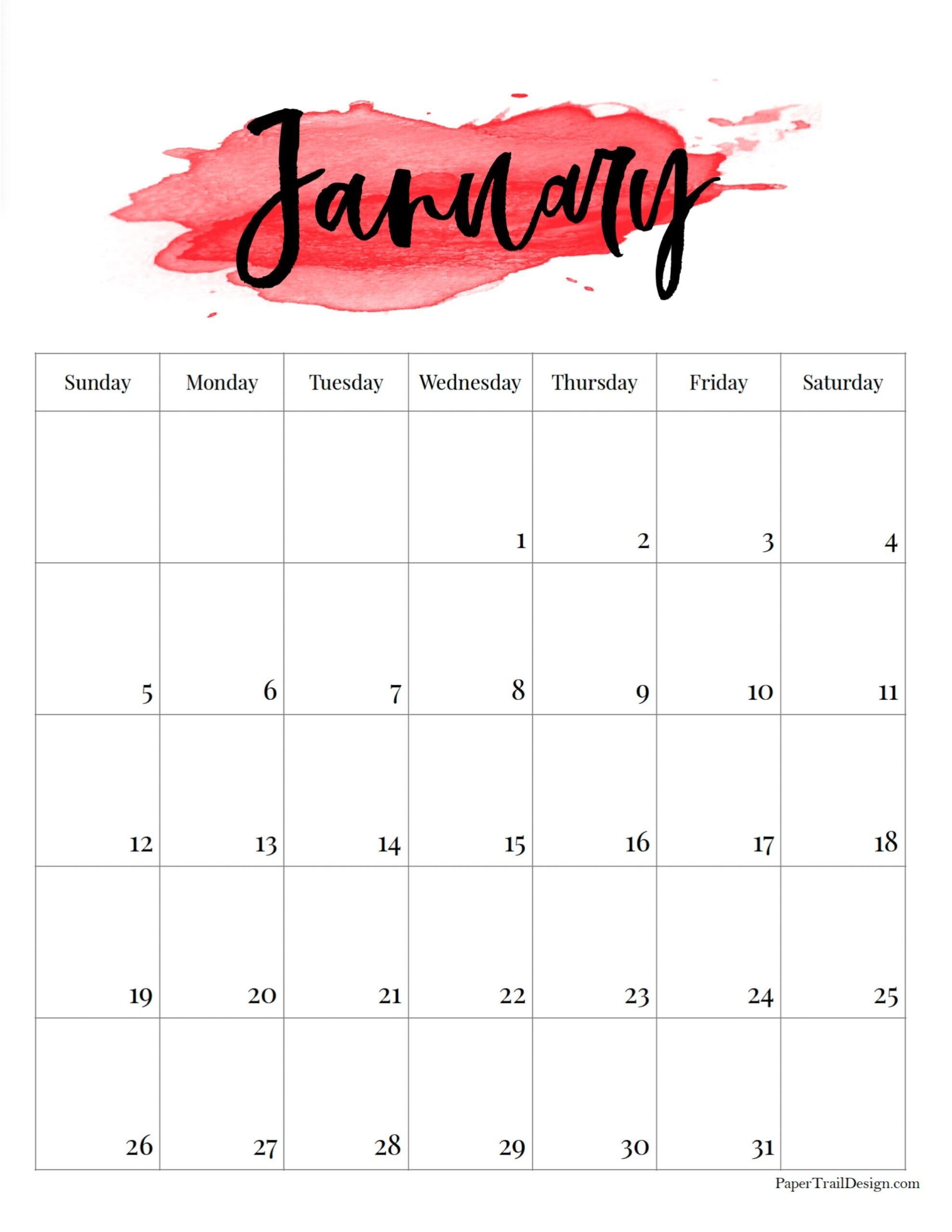 Printable 2025 Vertical Calendar