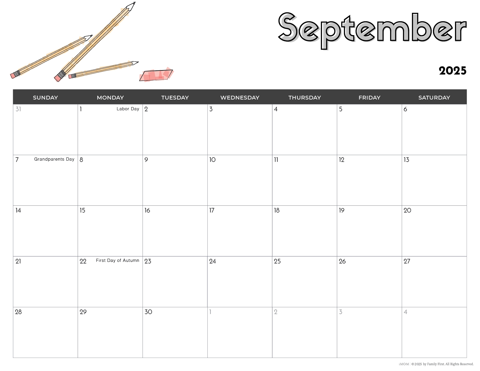 Printable Calendars For Kids