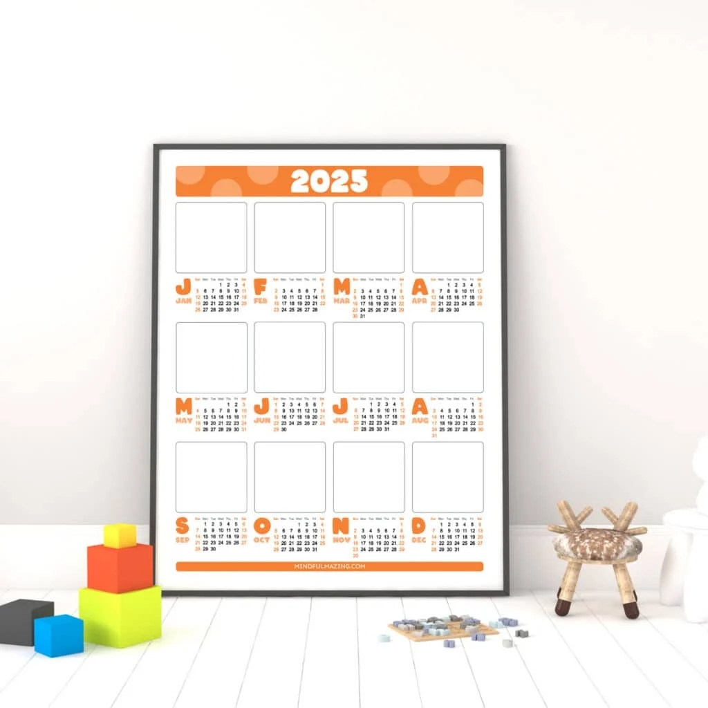 2025 Calendar Printable Free One Page