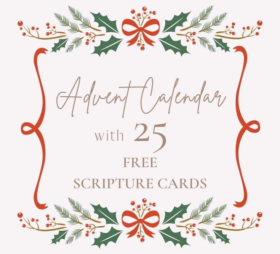 Free Printable Advent Calendar Bible Verses