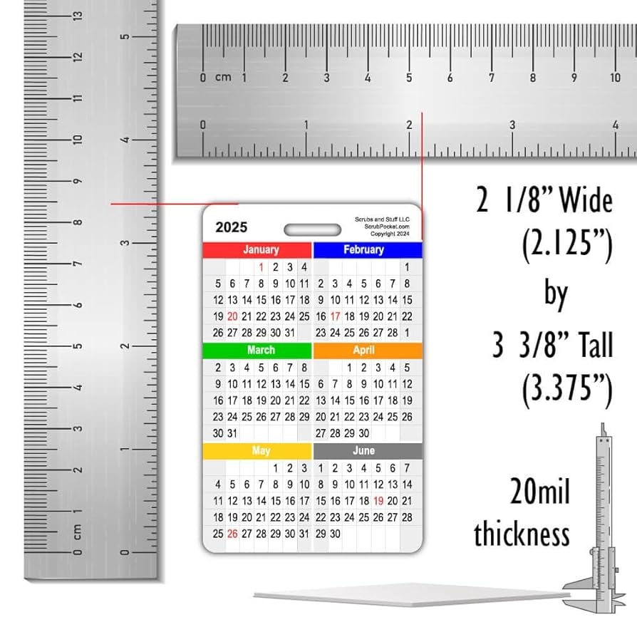 2025 Printable Wallet Calendar
