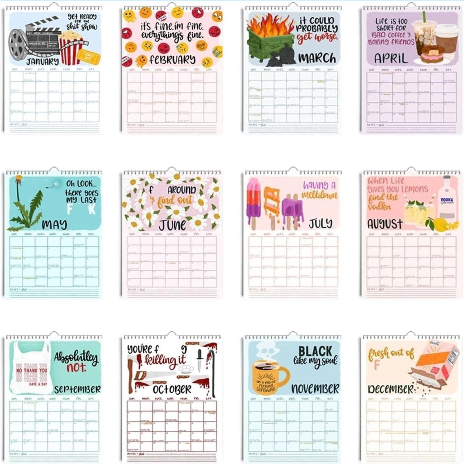 2025 Calendar Note Printable