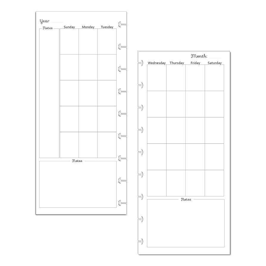 Free Calendar Printable For Mini Happy Planner
