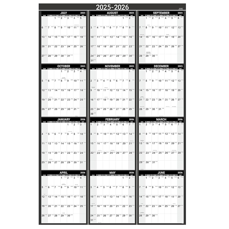 Amazon Yearly Wall Calendar 2025 2026 Wall Calendar 2025 2026 Jul 2025 Jun 2026 34 4 X 22 8 Open 2025 2026 Yearly Wall Calendar With Julian Date Office Products Amazon Yearly Wall Calendar 2025 2026 Wall Calendar 2025 2026 Jul 2025 Jun 2026 34 4 X 22 8 Open 2025 2026 Yearly Wall Calendar With Julian Date Office Products