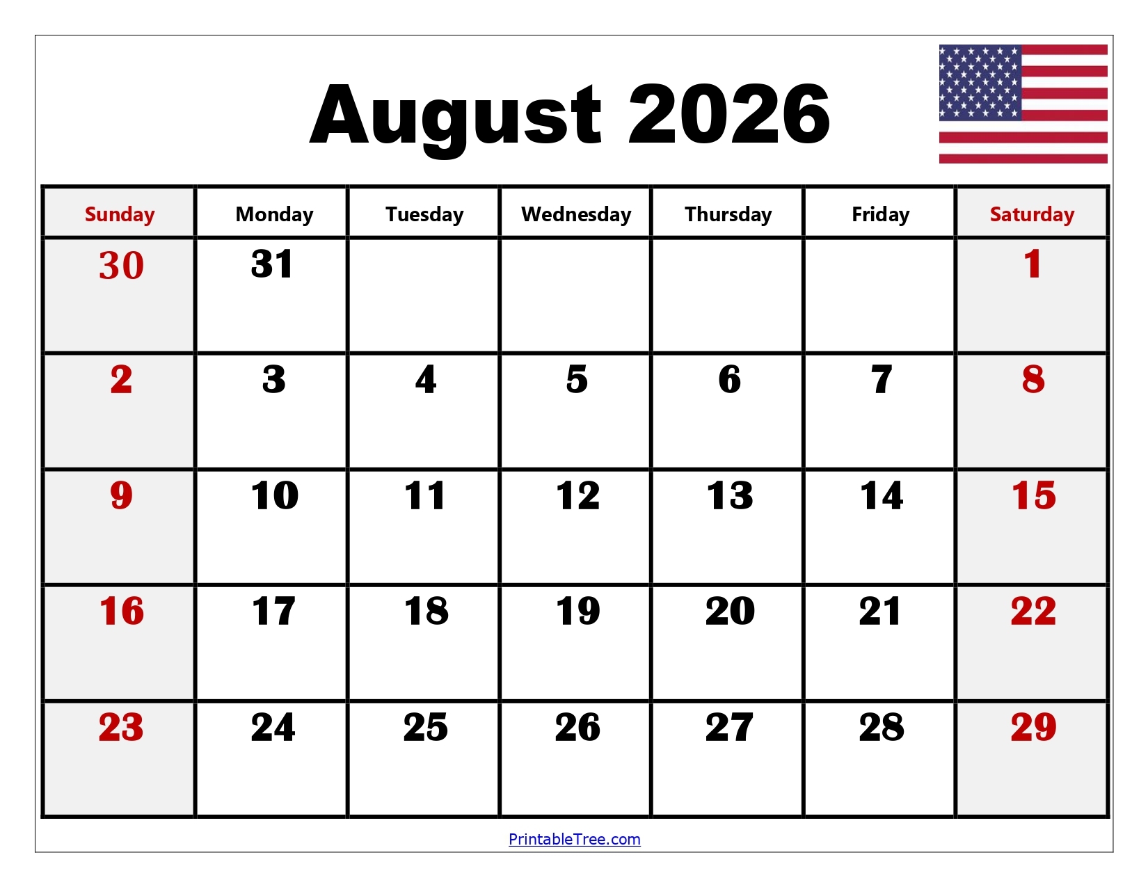 June July And August 2026 Printable Calendar