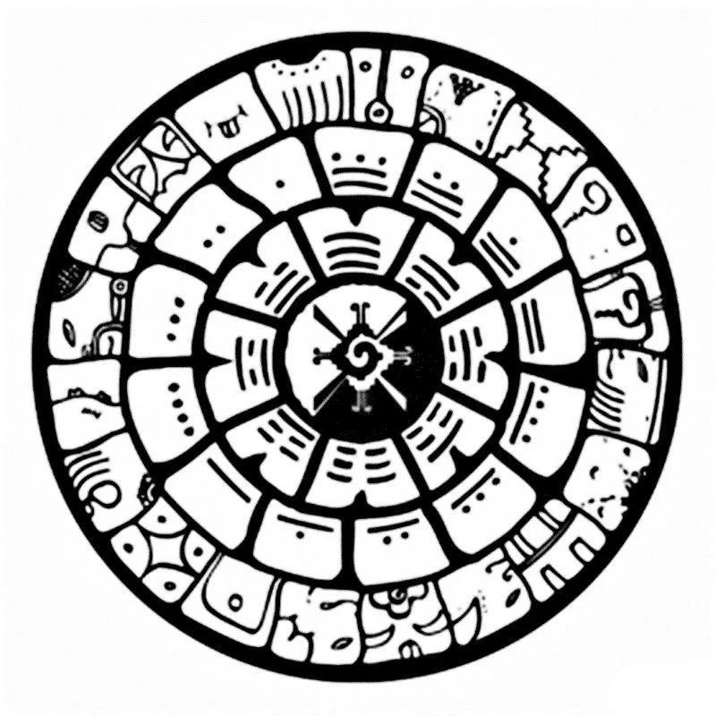 Aztec Calendar Coloring Pages To Print Free Printable Coloring Pages