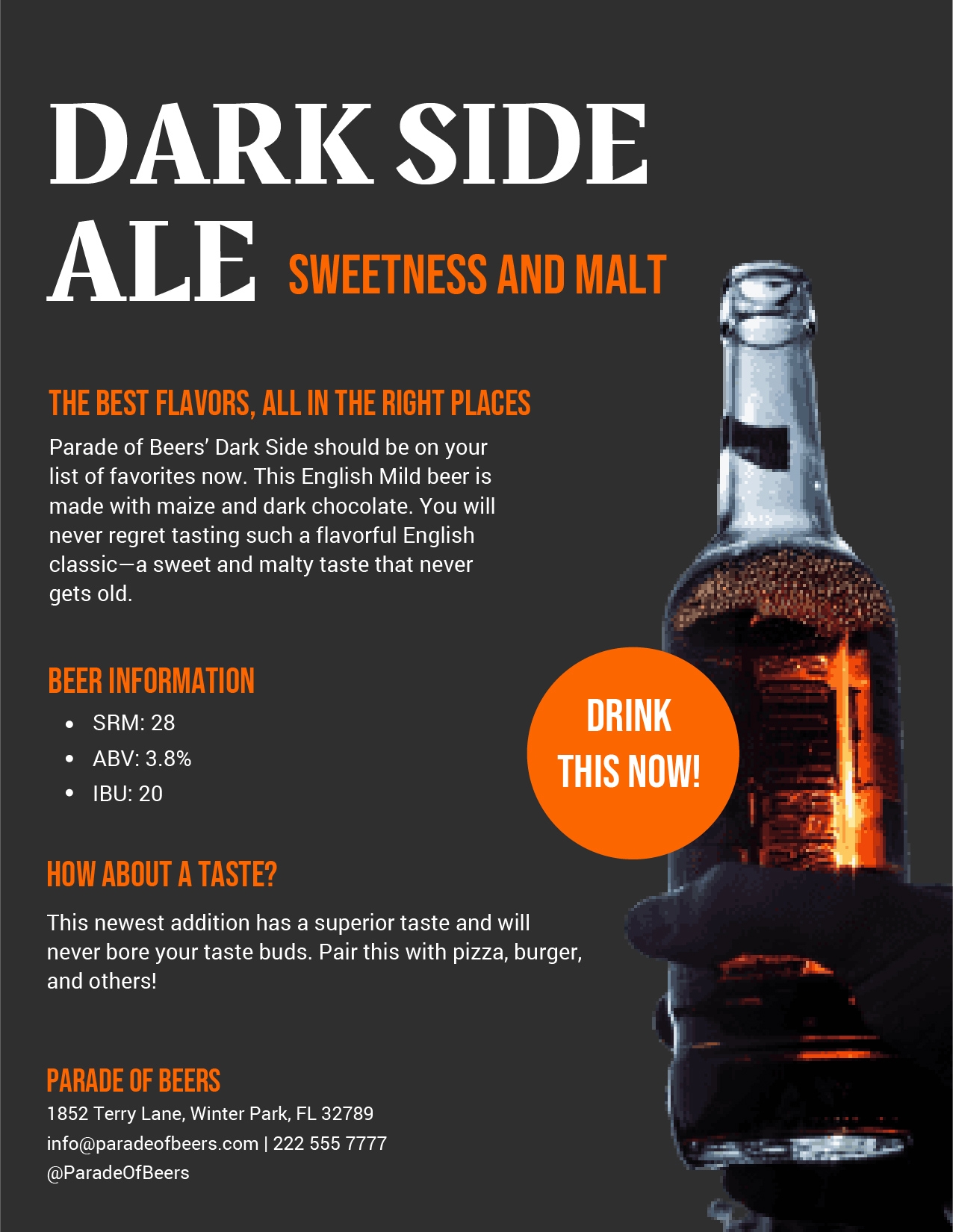 Beer Sell Sheet Template In Illustrator Download Template
