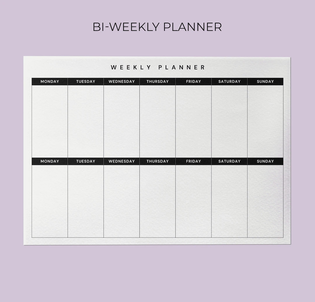 Biweekly Planner Template Bi weekly Schedule Printable PDF Undated Weekly Organizer Minimalist Weekly Planner A4 Letter Instant Download Etsy Biweekly Planner Template Bi weekly Schedule Printable PDF Undated Weekly Organizer Minimalist Weekly Planner A4 Letter Instant Download Etsy