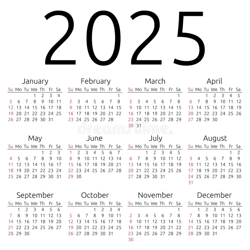 Calendar 2025 Stock Illustrations 46 947 Calendar 2025 Stock Illustrations Vectors Clipart Dreamstime