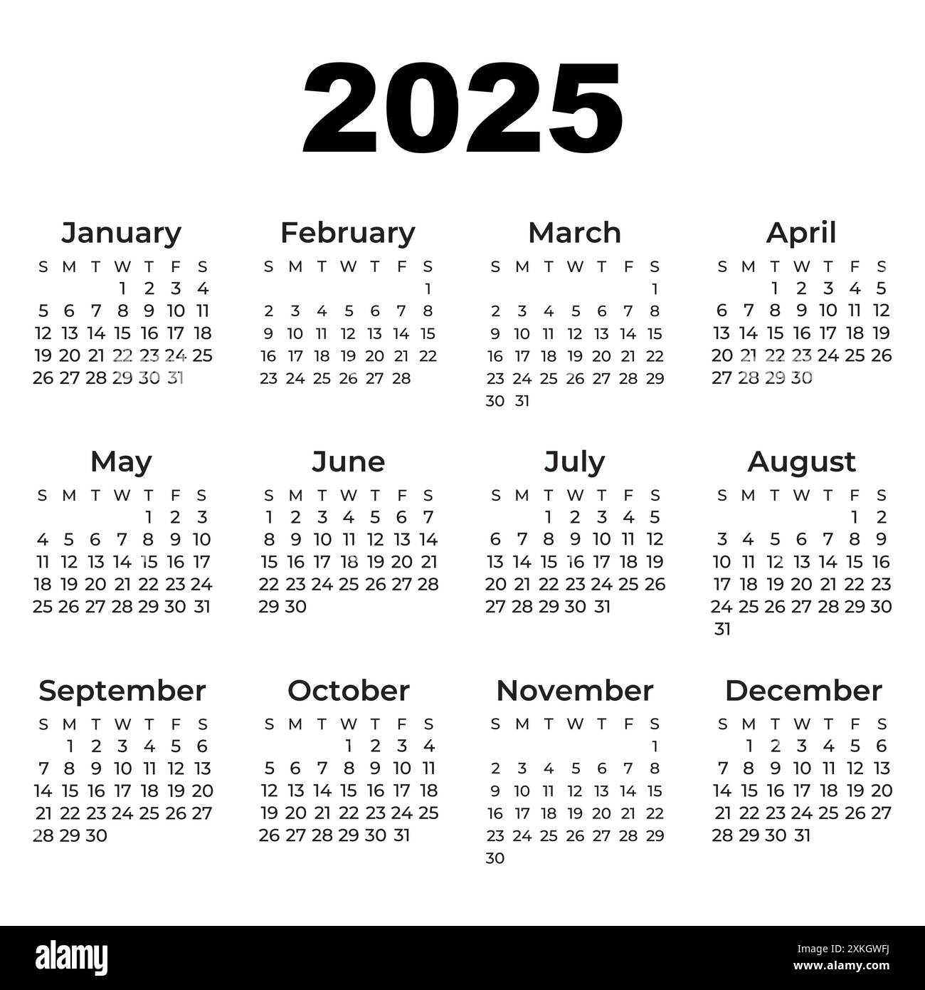 Printable Calendar Quarter 4 2025