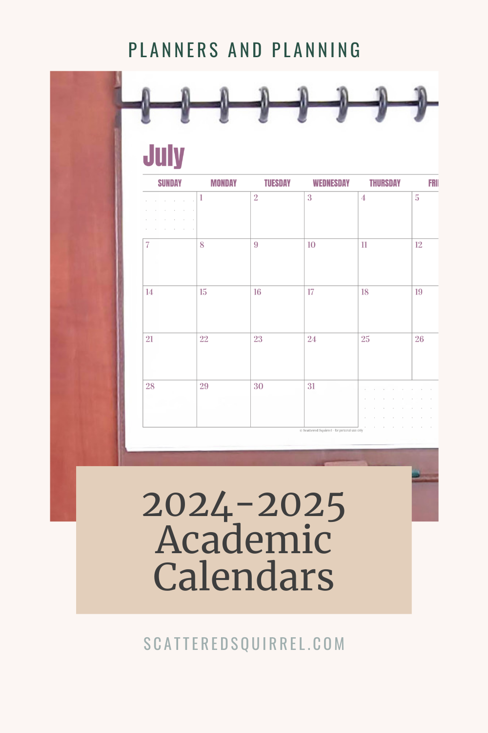 Check Out The 2024 2025 Academic Calendars Scattered Squirrel