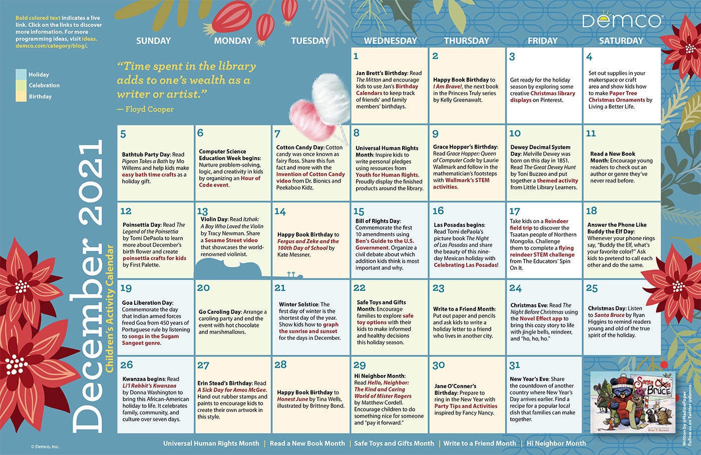 Children s Activity Calendar December 2021 Demco s Ideas And Inspiration