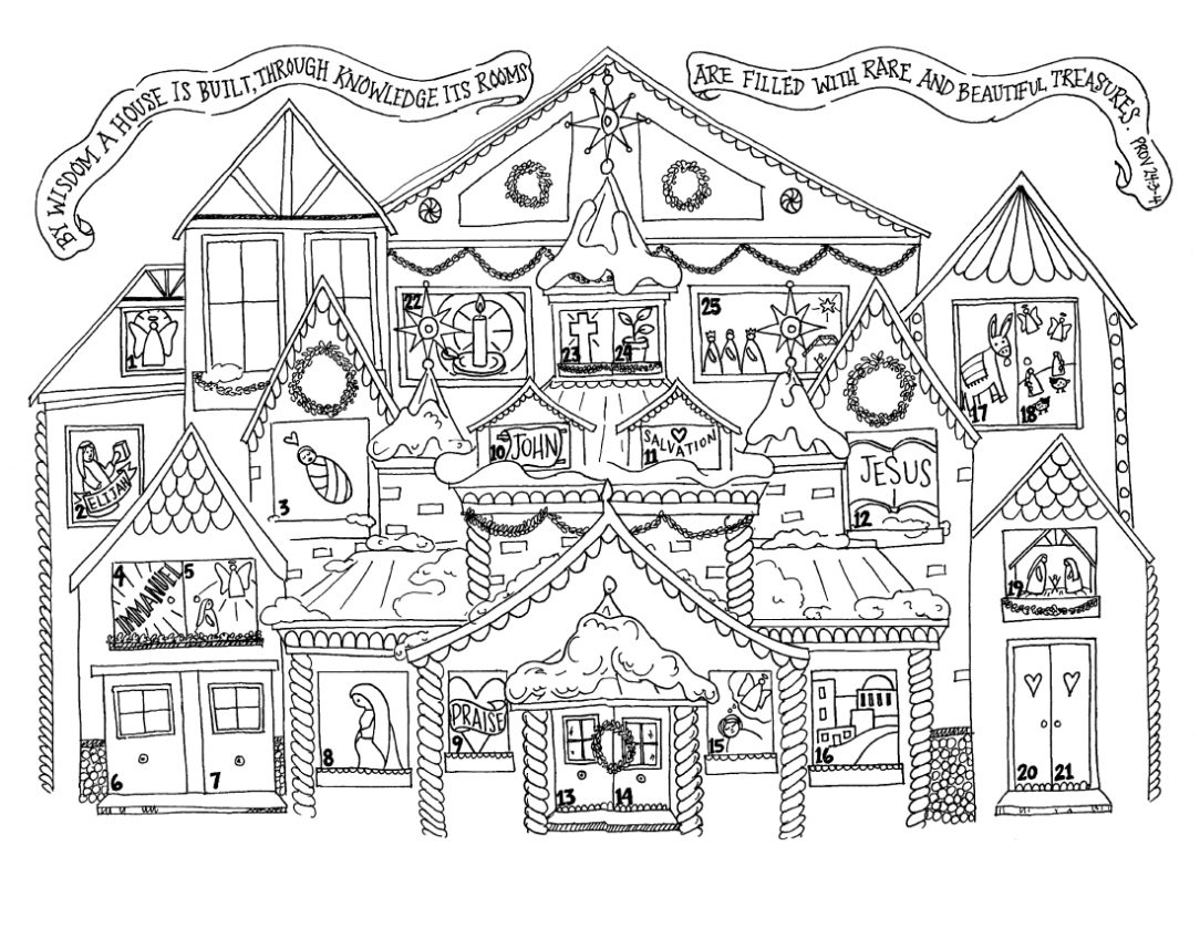Children s Advent House Printable Help Club For Moms