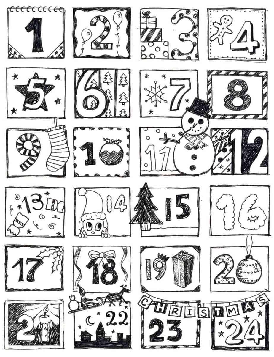 Christmas Coloring Pages For Kids 100 FREE Easy Printable PDF