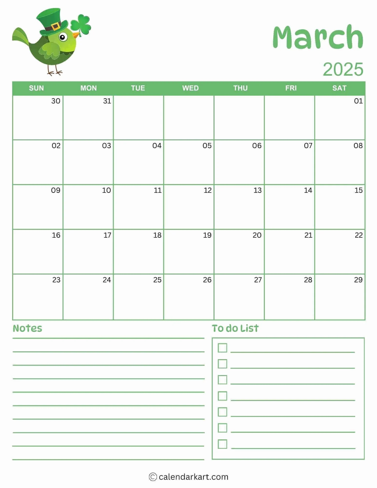 download free printable march 2025 calendar calendarkart