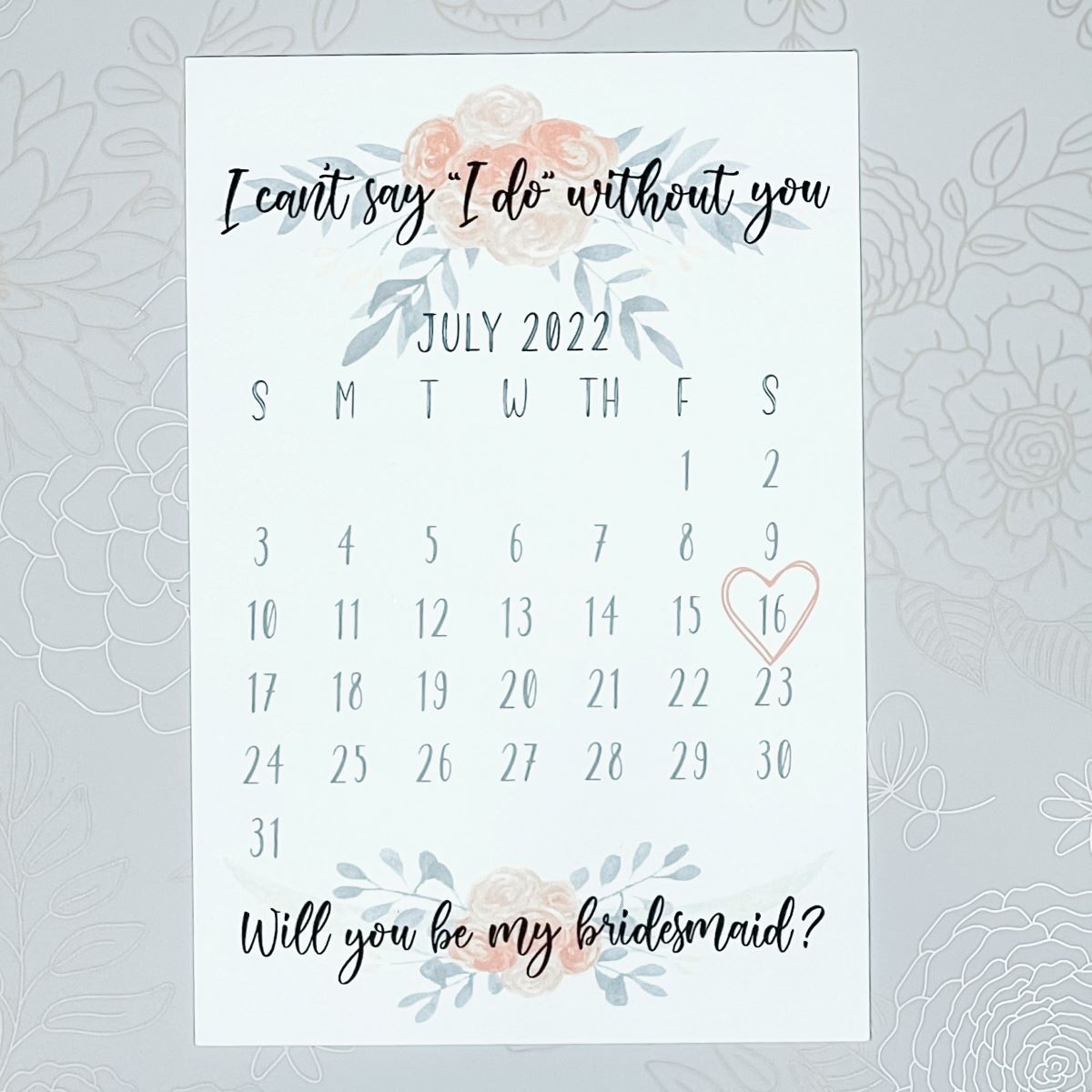 Easy DIY Bridesmaid Proposal Calendar Free Download Modern DIY Bride