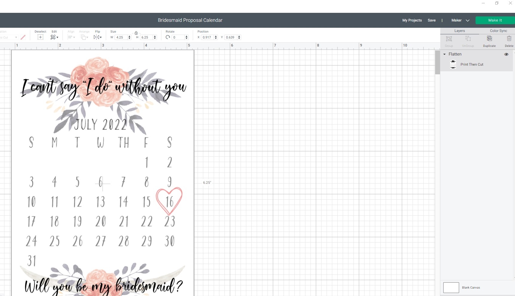 Easy DIY Bridesmaid Proposal Calendar Free Download Modern DIY Bride