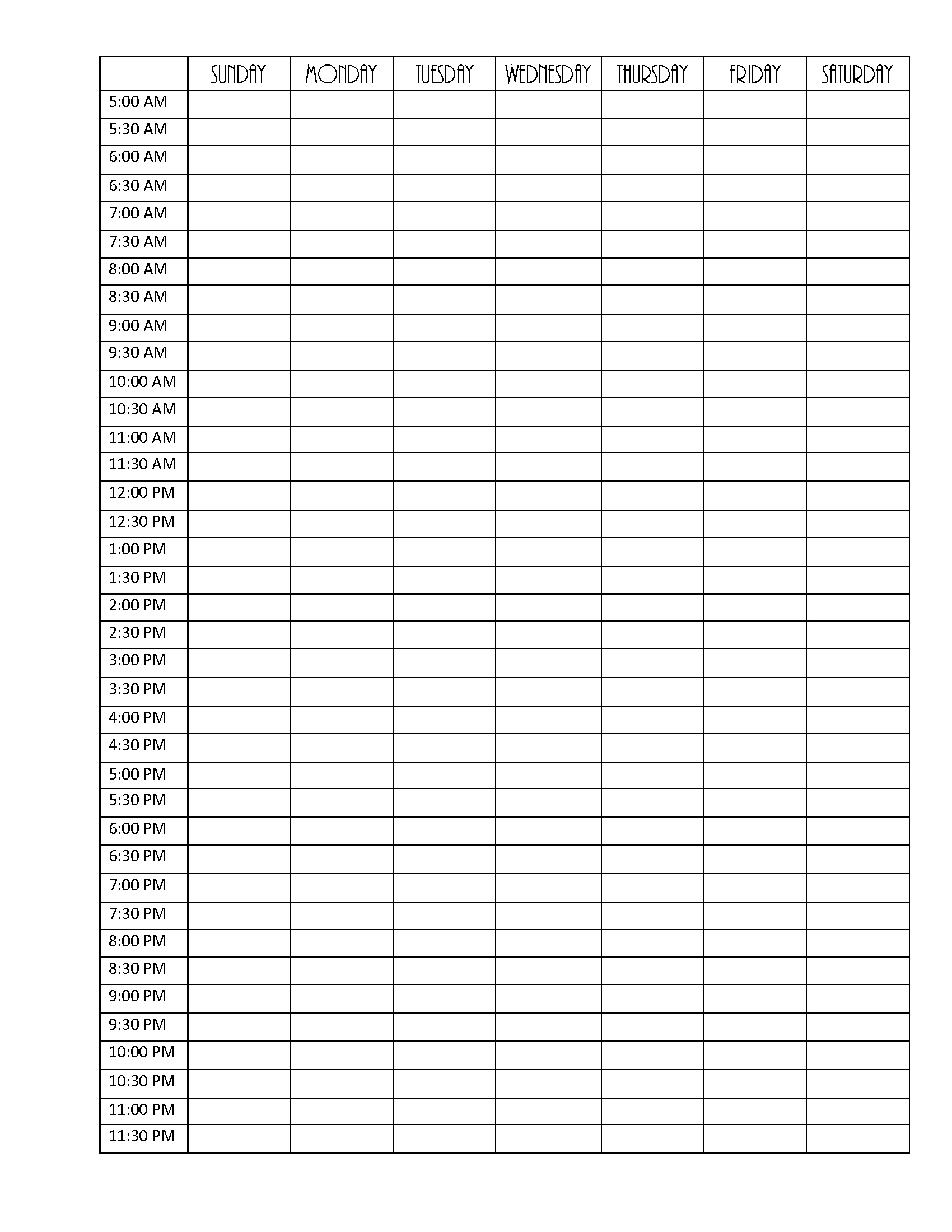 FREE 2024 Weekly Planner PDF Printable Instant Download