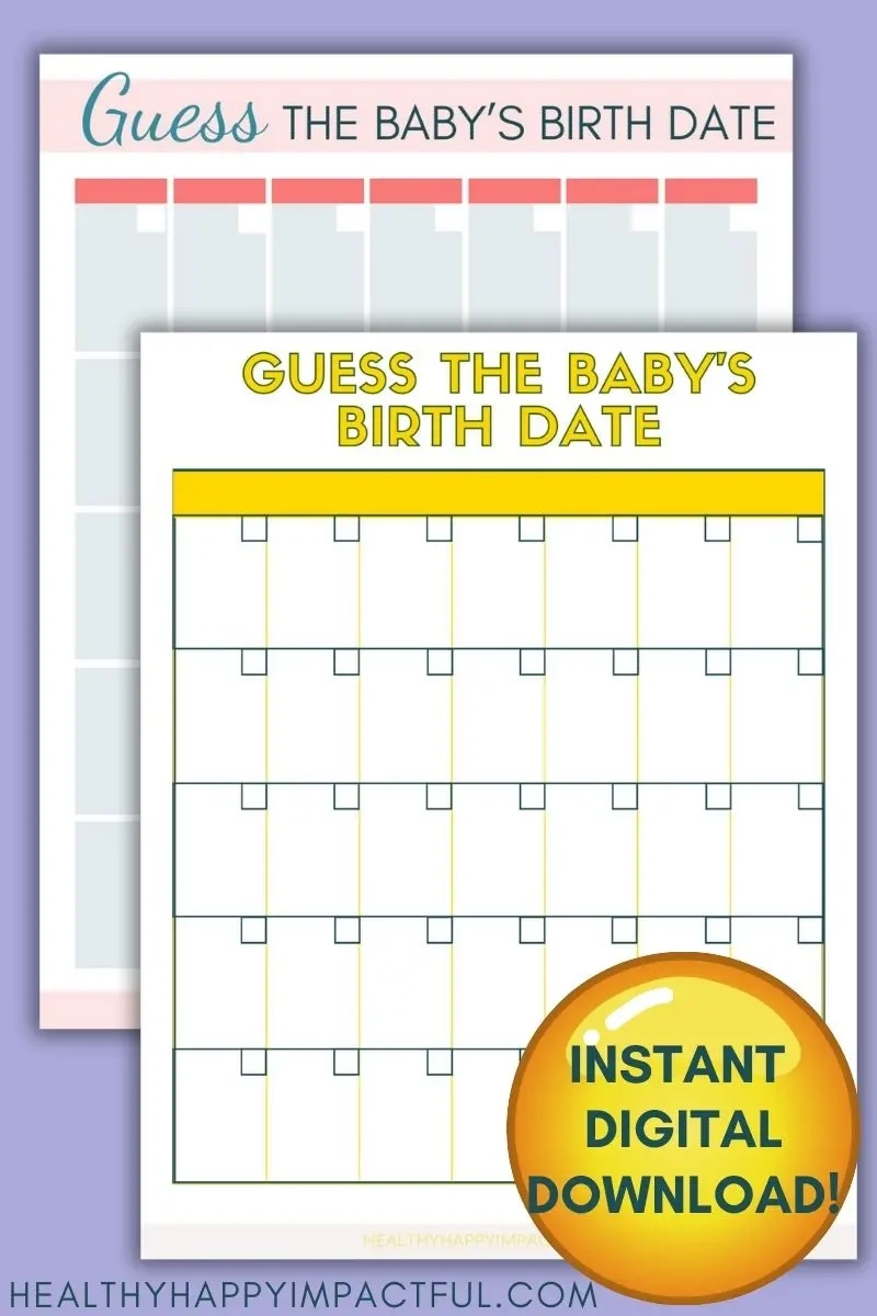 Free Baby Predictions Printable Baby Shower Game