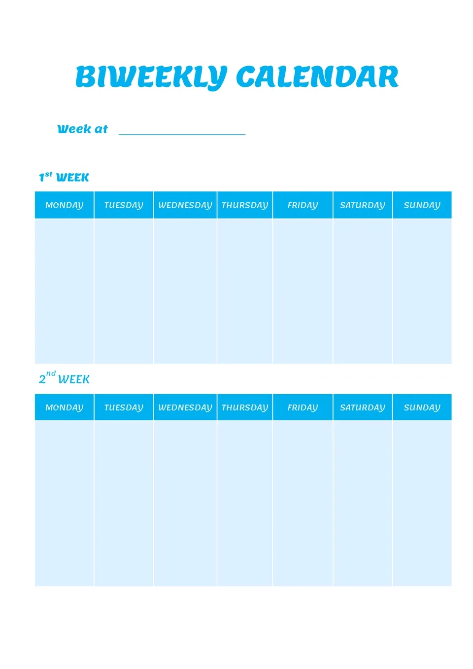 Free Printable Bi Monthly Calendar Free Printable Bi Monthly Calendar