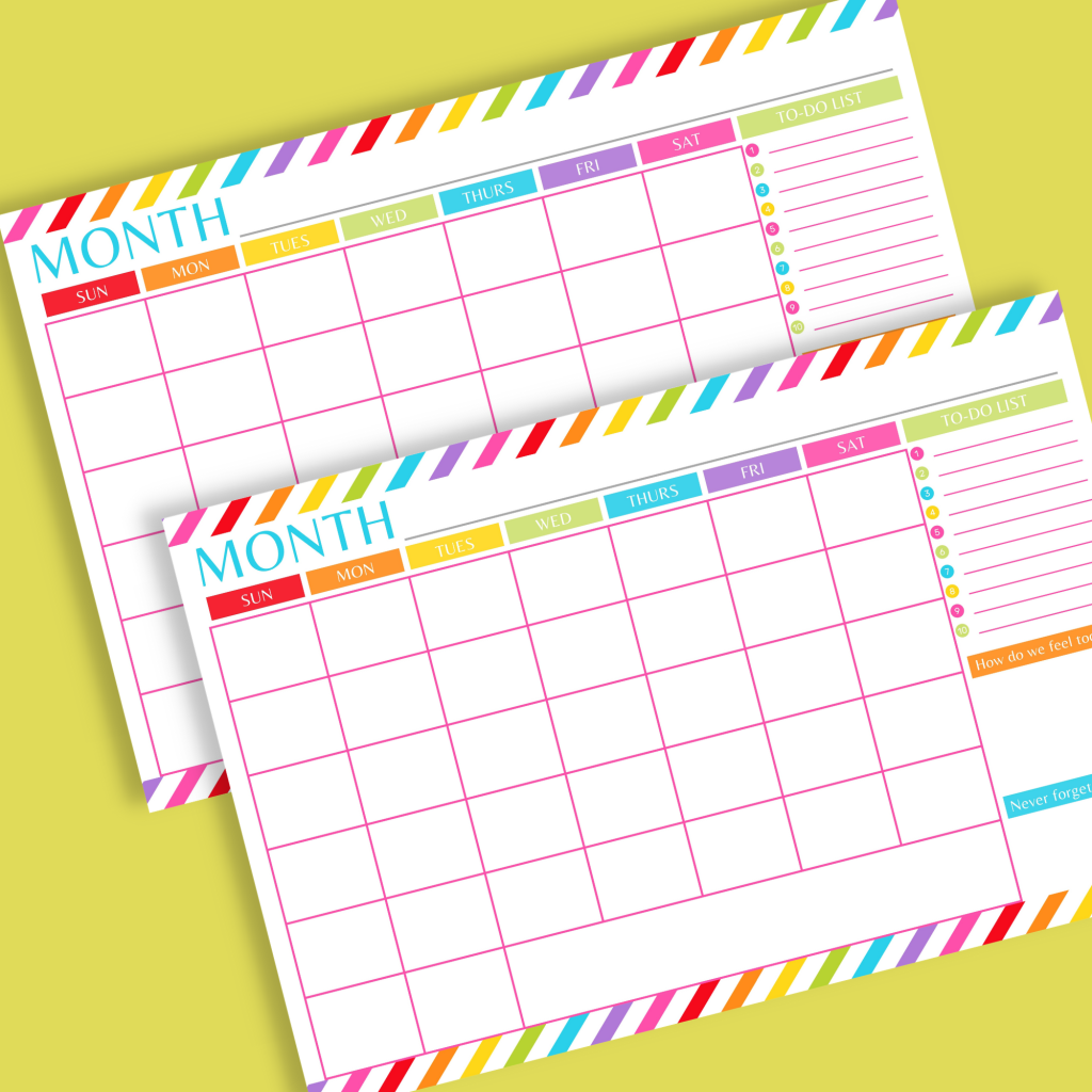 Printable Desk Calendar