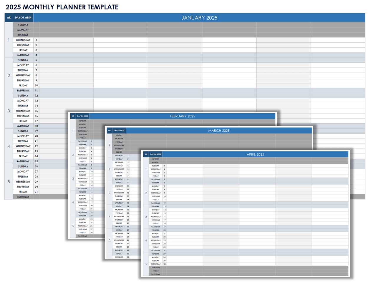 Free Google Sheets Monthly Calendar Templates Smartsheet