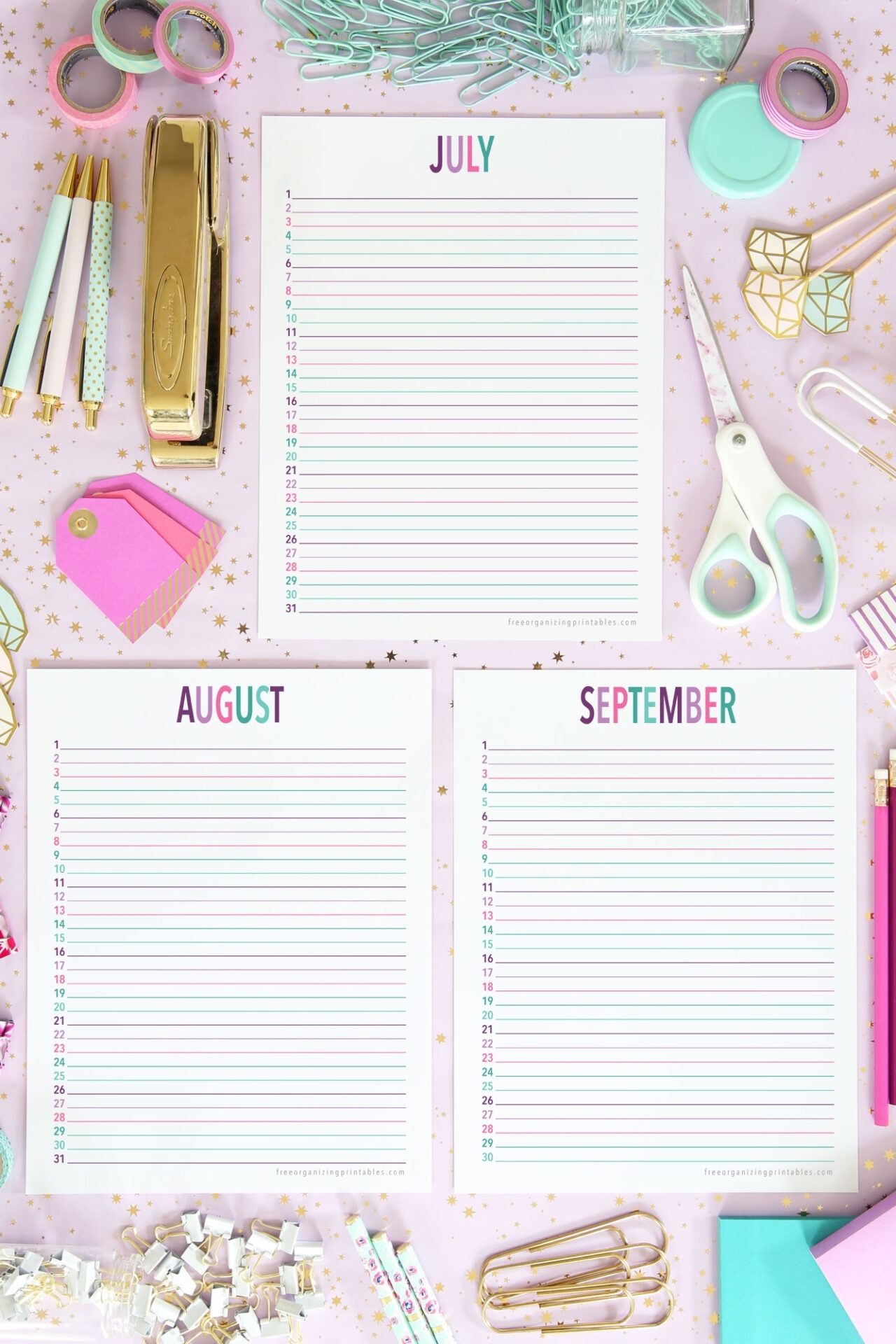 Free Perpetual Calendar Printable Free Organizing Printables