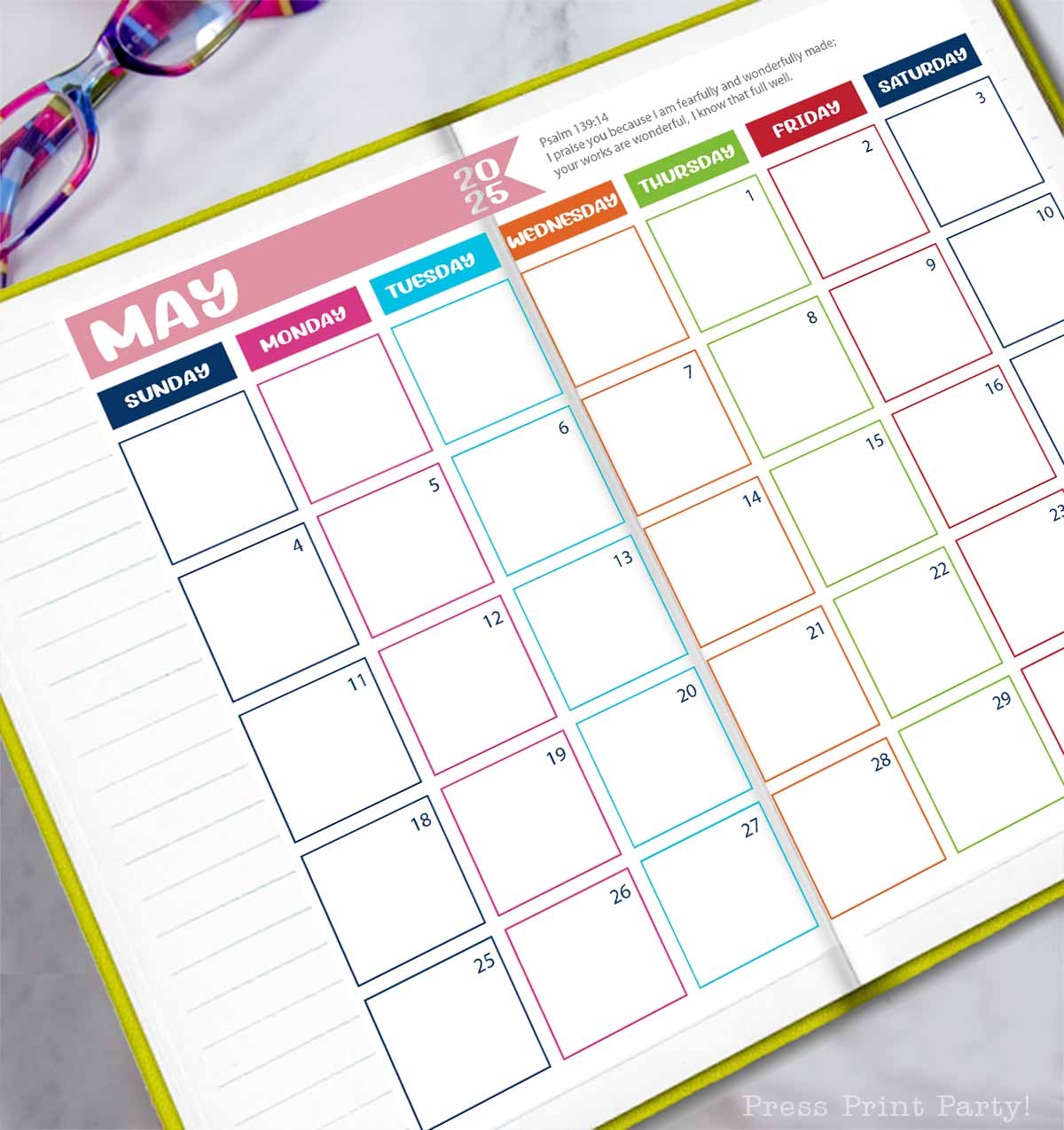 free printable 2025 calendar for bullet journal