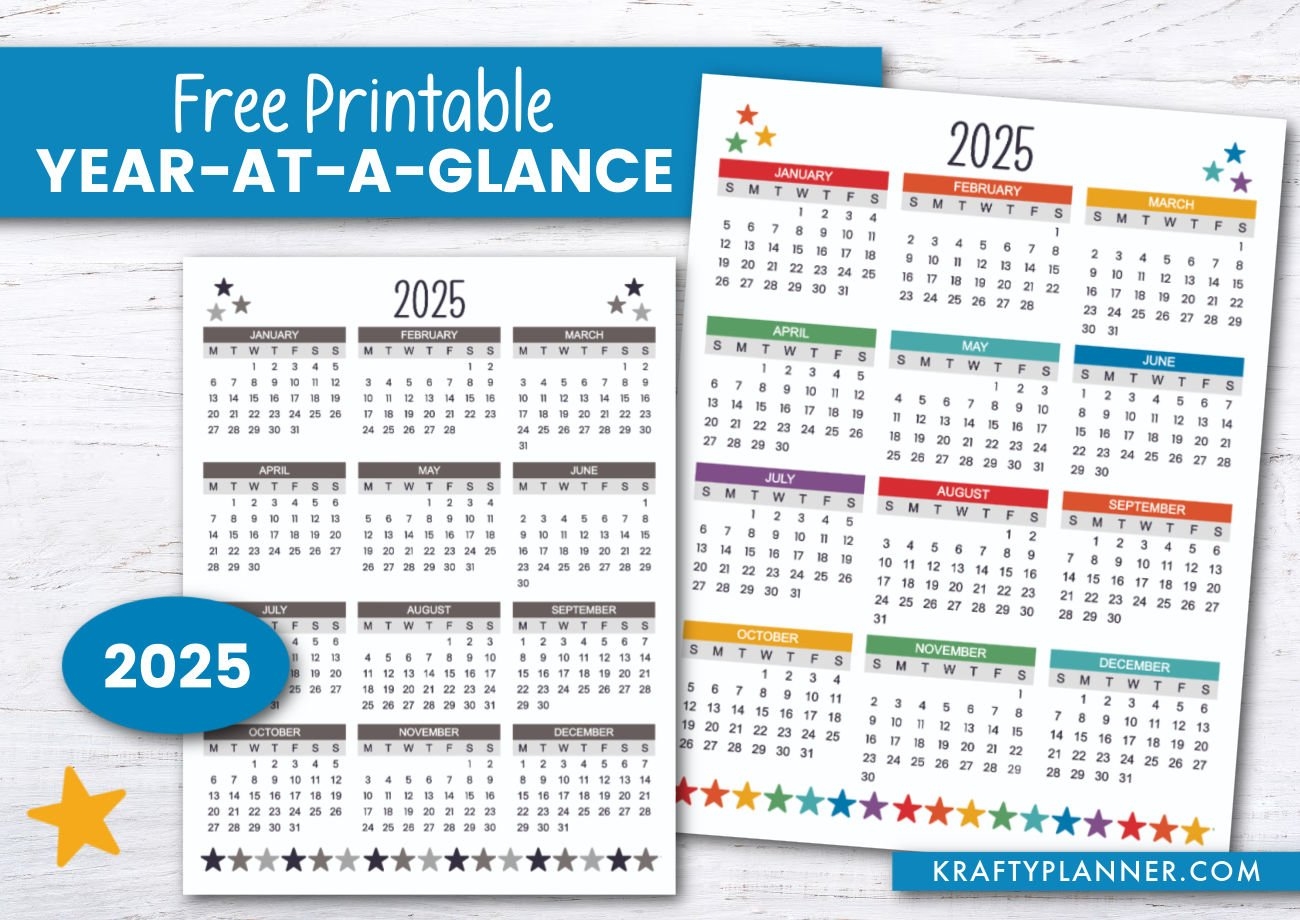 Free 5 Day Printable Calendars 2025