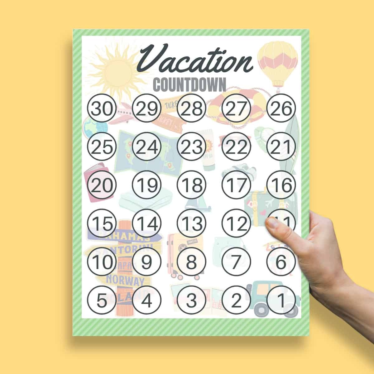 Free Printable Countdown Calendar