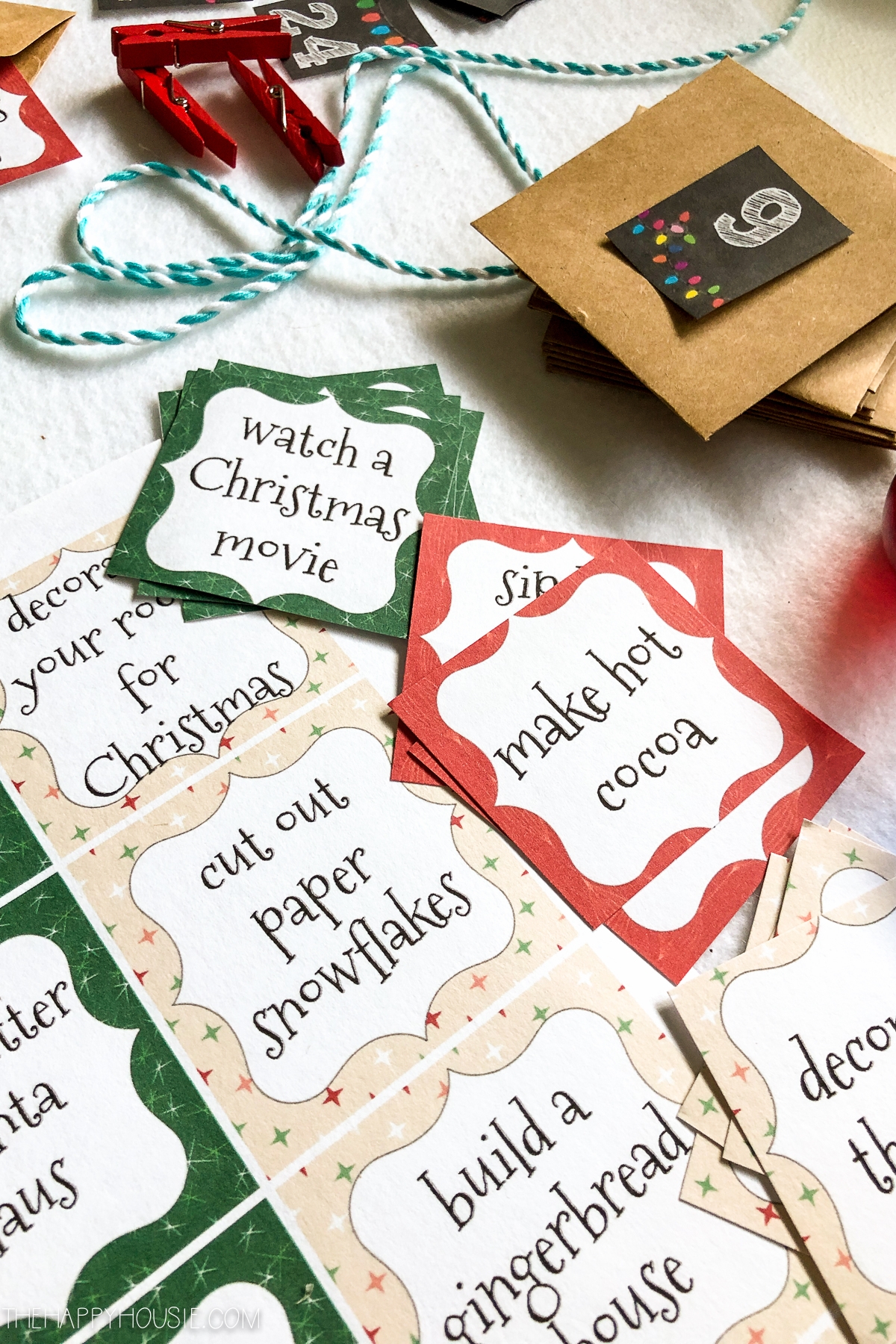 Advent Calendar Printable Template