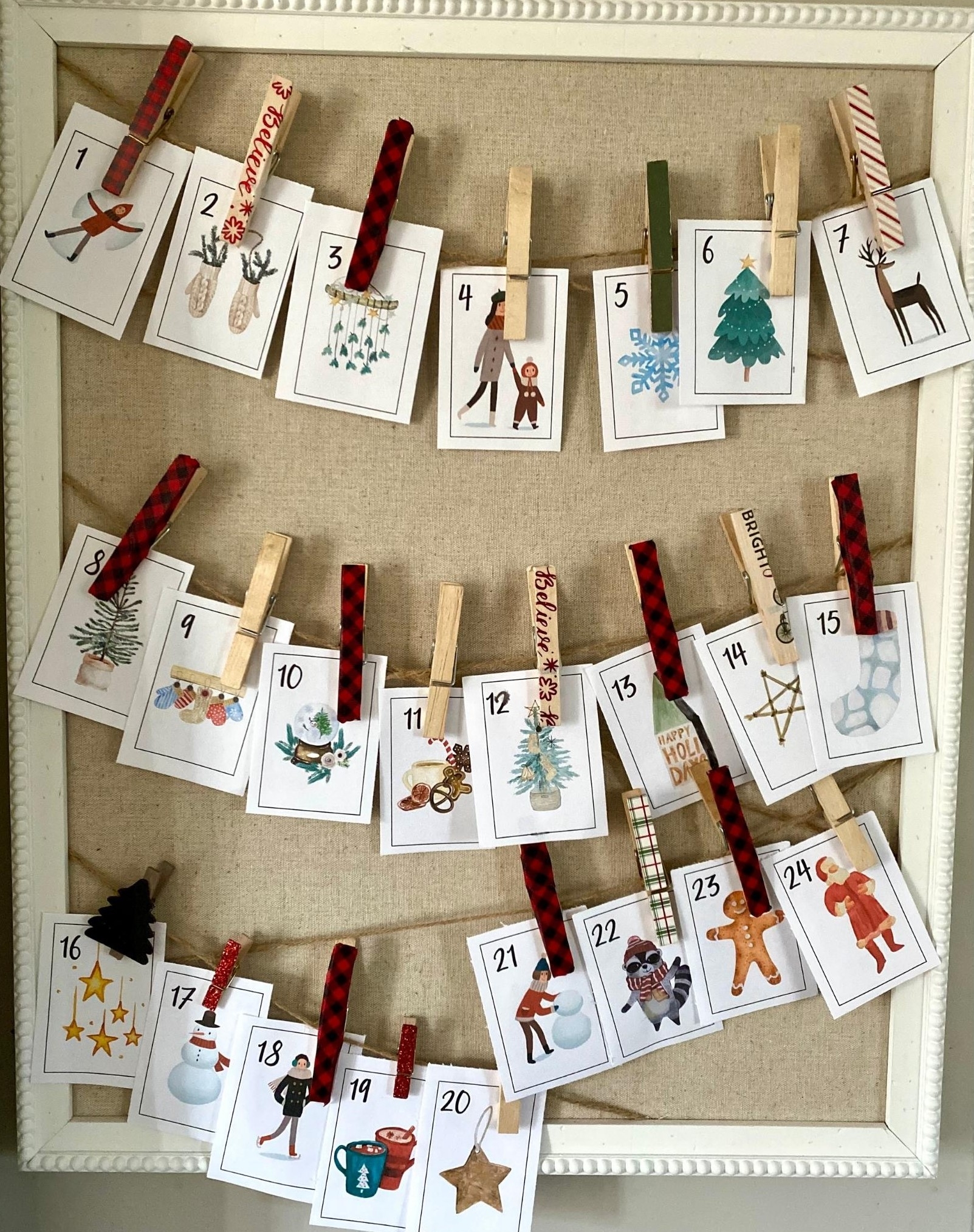 Advent Calendar Free Printable