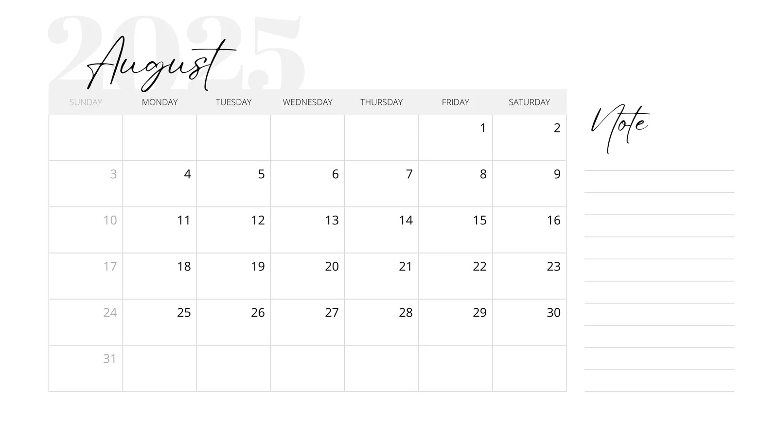 Vertex Calendars Printable