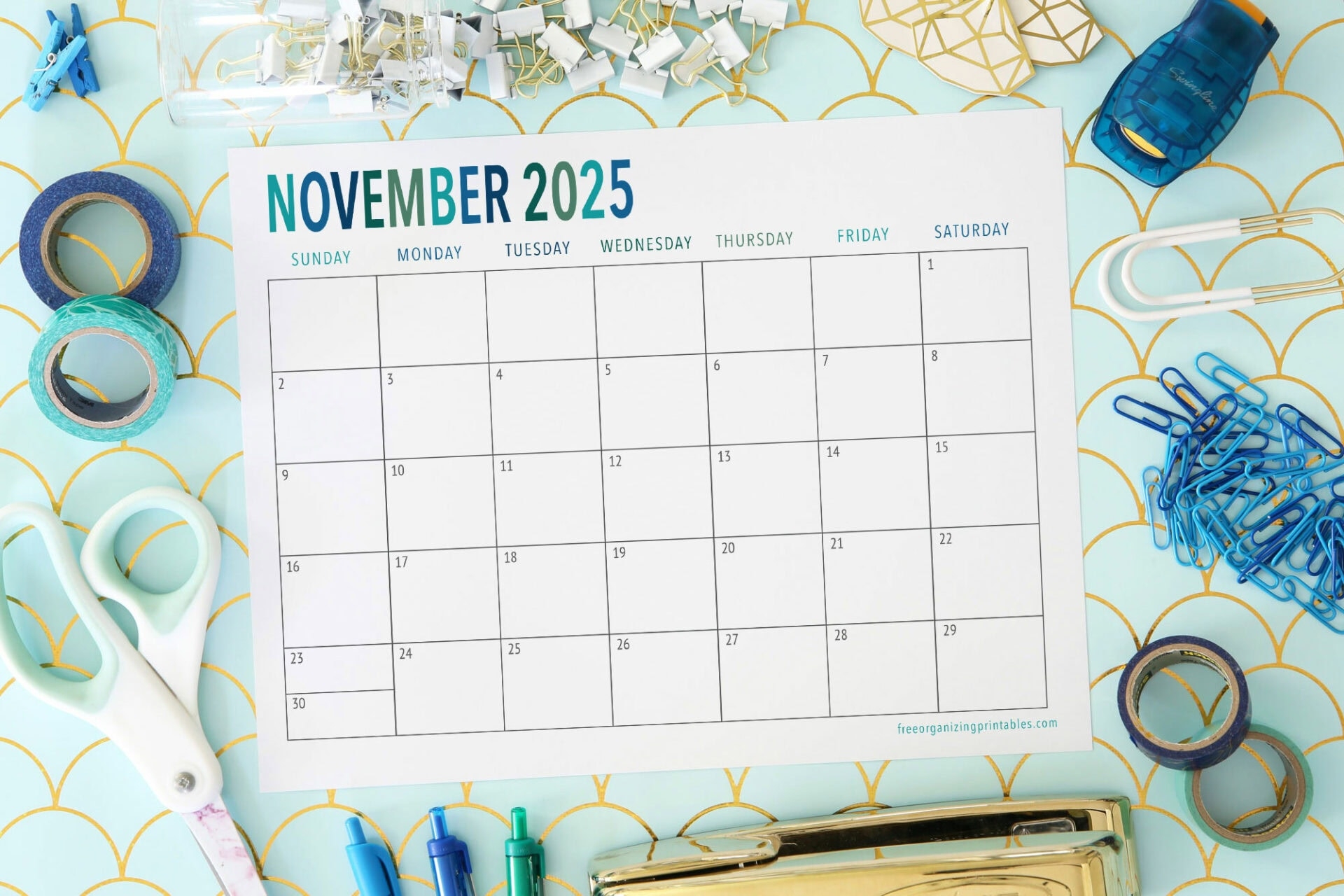 Free Printable Calendar 2025 Free Organizing Printables Free Printable Calendar 2025 Free Organizing Printables