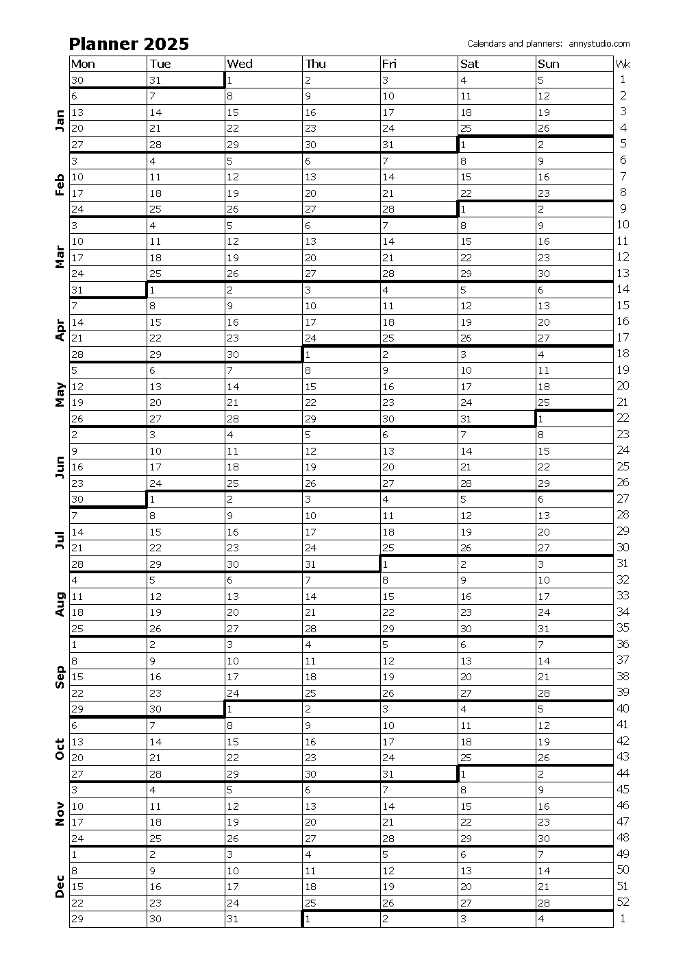 2025-2026 Printable Calendar