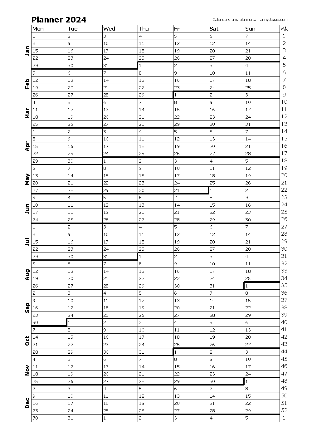 Calendar Printable Yearly