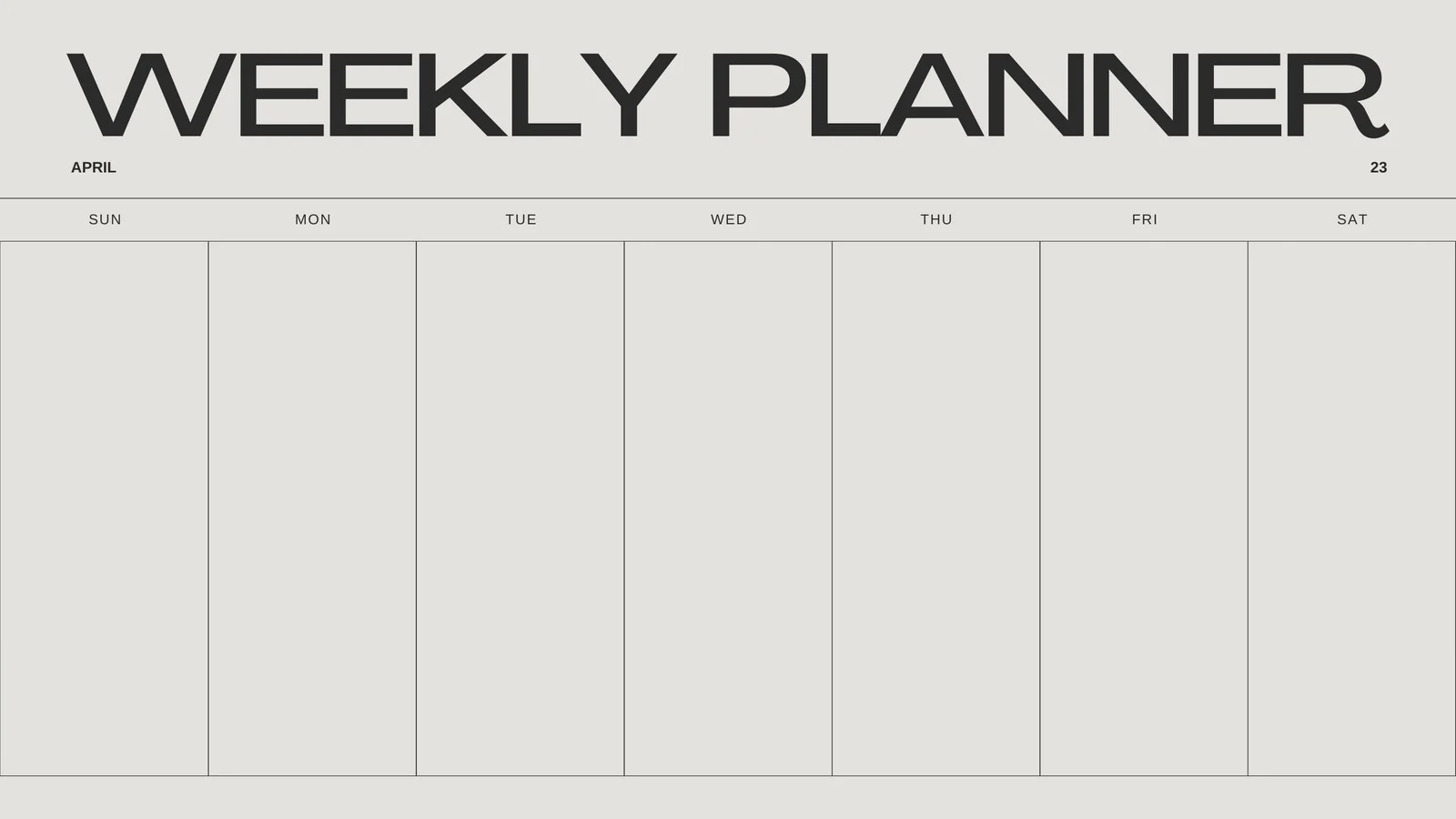 Printable Templates For Weekly Calendar