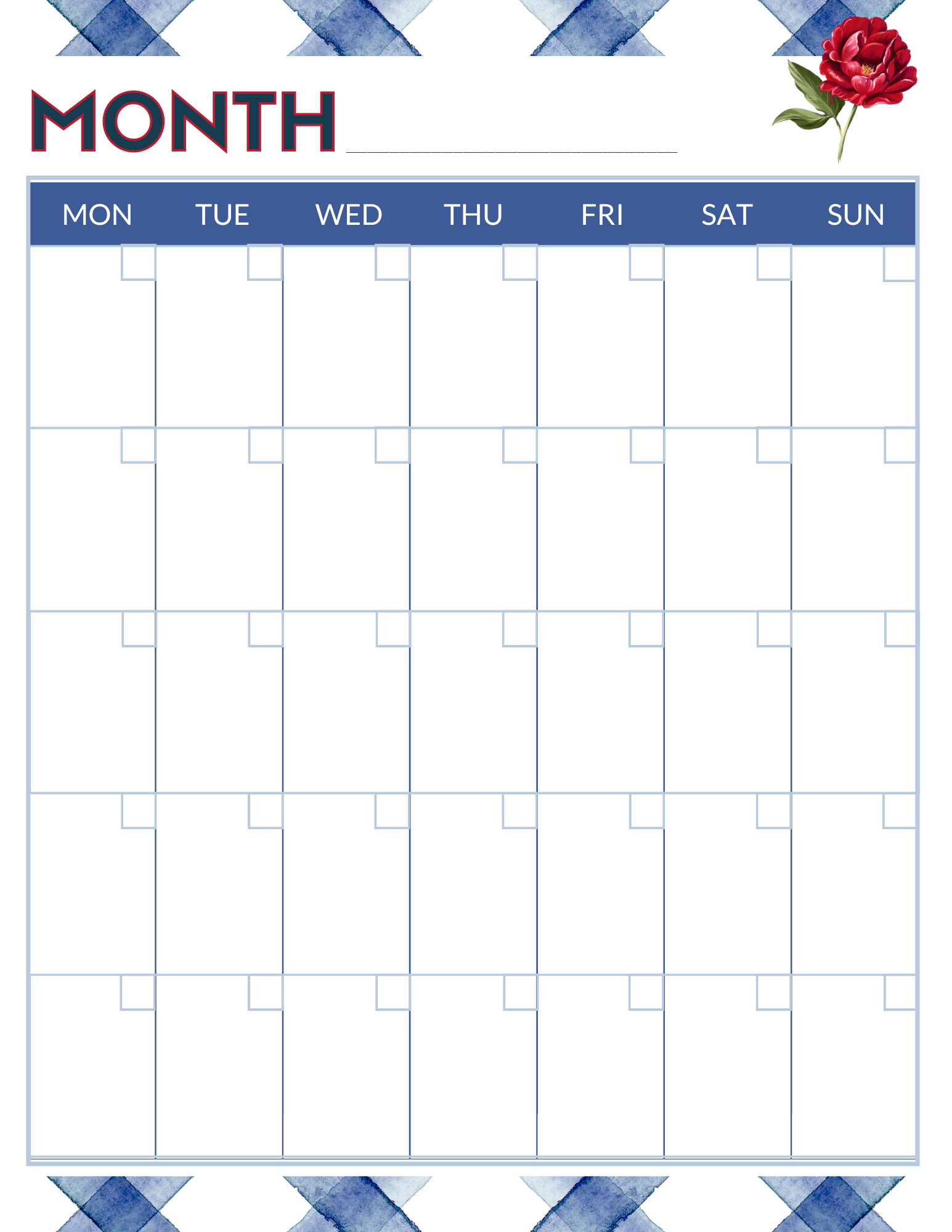 free printable planner 2024 grow beauty with ease
