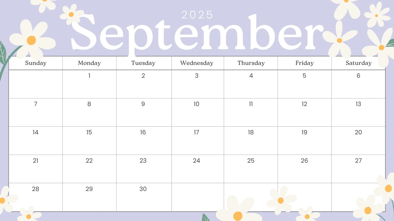 Free Printable September 2025 Calendar Templates Canva Free Printable September 2025 Calendar Templates Canva