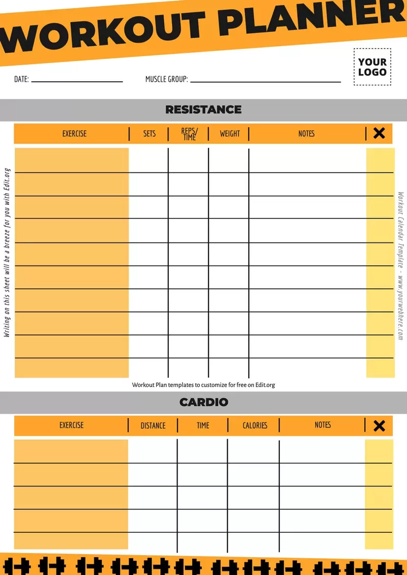 Free Exercise Calendar Printable