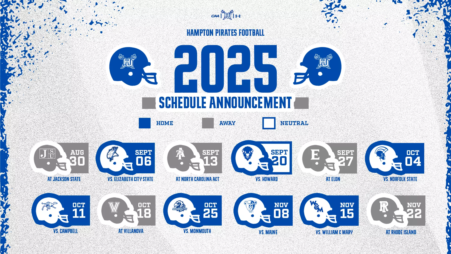 Hampton s 2025 Football Schedule Announced Hampton University Athletics