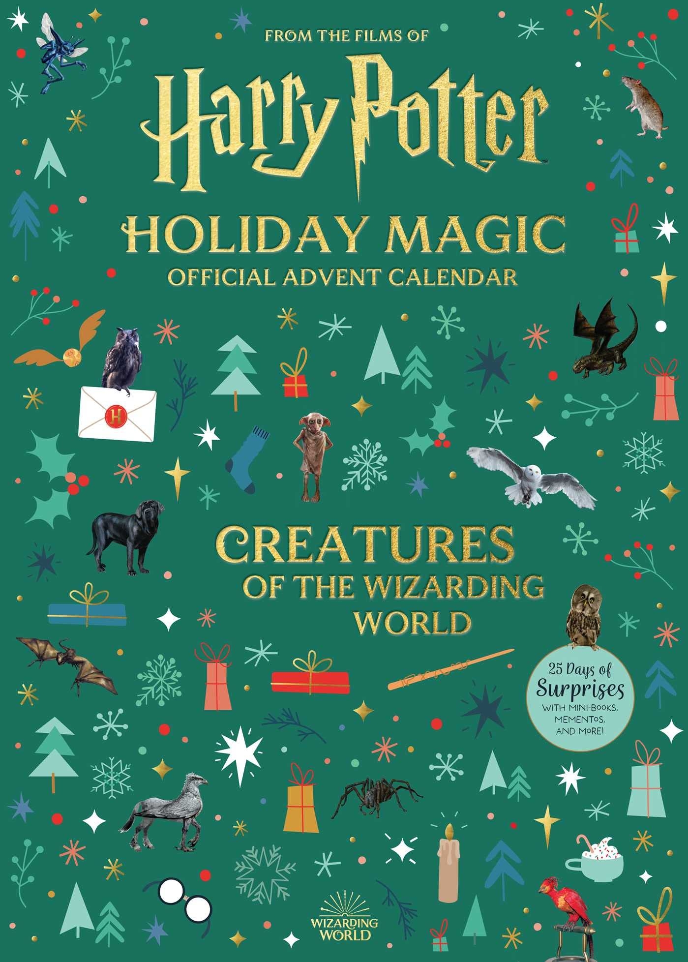 Harry Potter Holiday Magic Official Advent Calendar Creatures Of The Wizarding World Insight Editions 9798886632057 Amazon Books