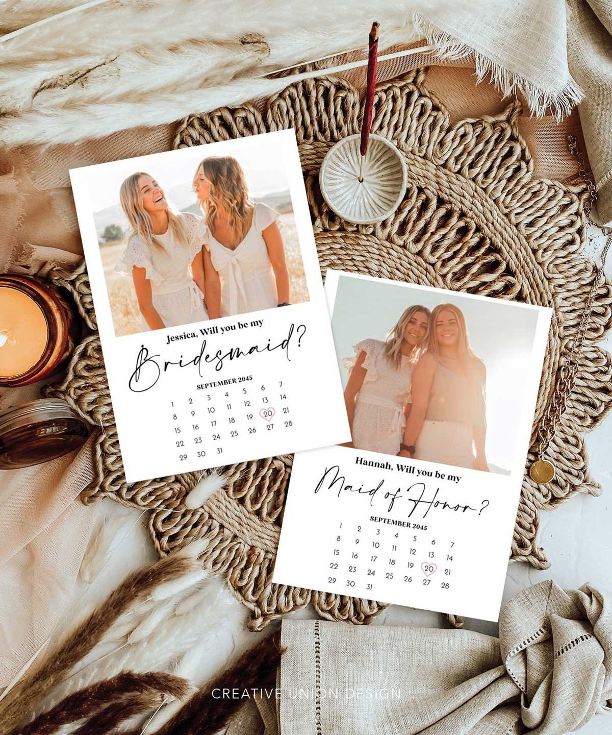 Bridesmaid Proposal Calendar Printable