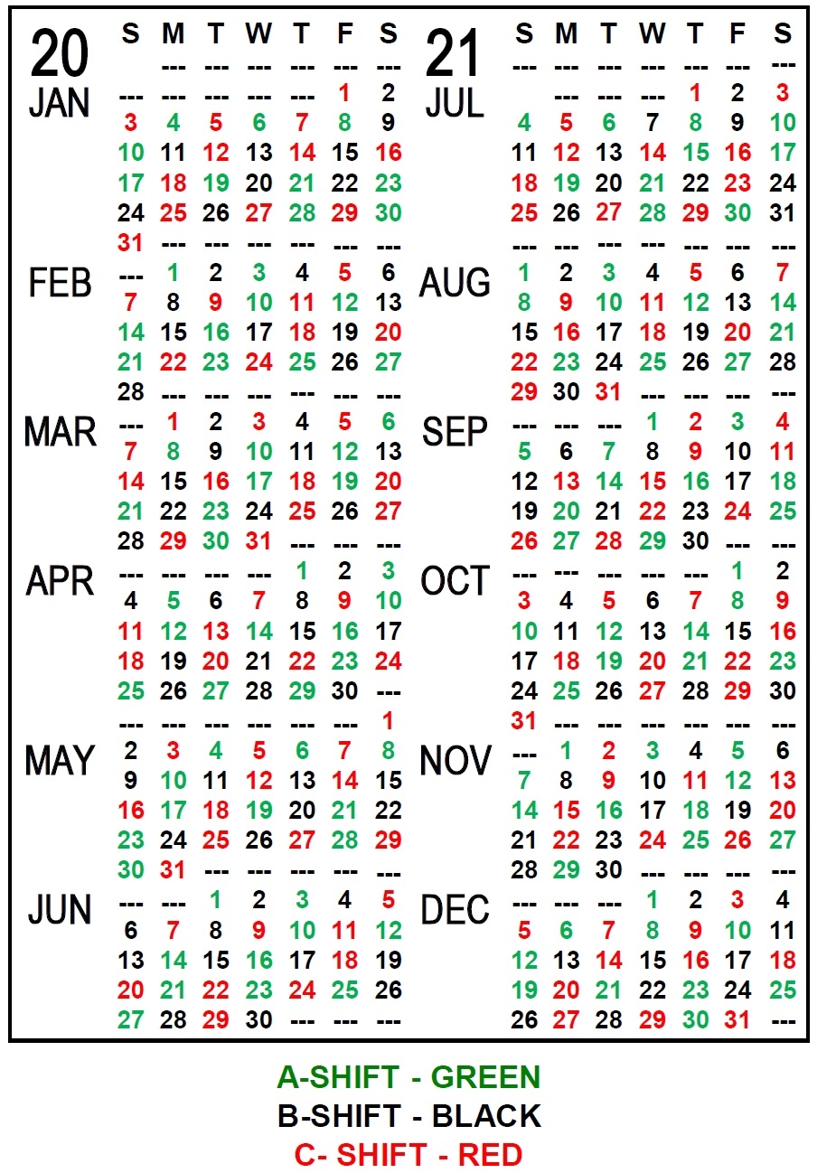 2026 Firefighter Shift Calendar 25 48 Printable